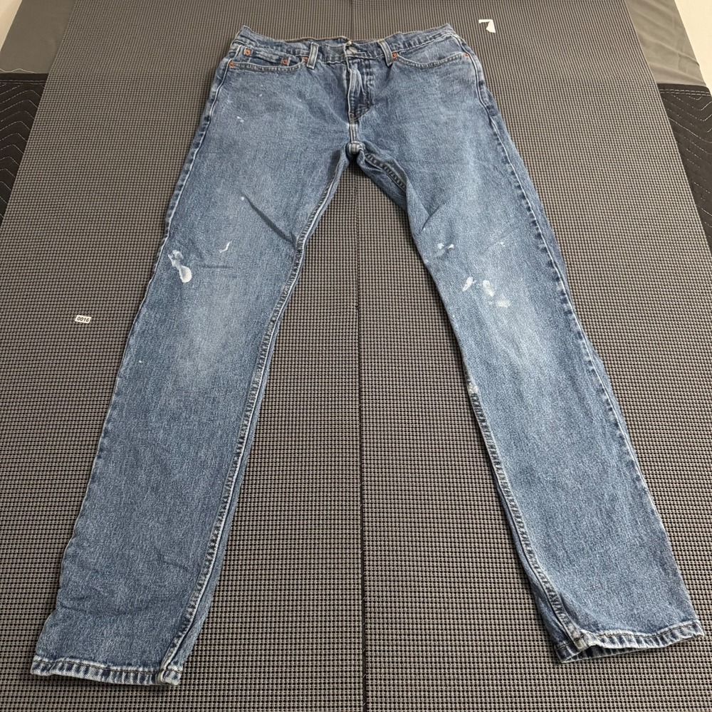Levis 502 Jeans Mens 30x32 Blue Denim Taper Fit Straight Western Cowboy Rodeo